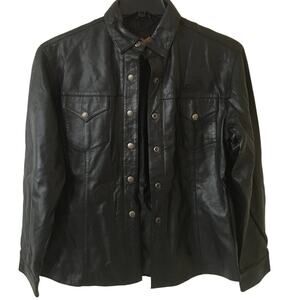 Easy Riders Women's Large Soft Supple Black Leather, Lined Motorcycle Jacket